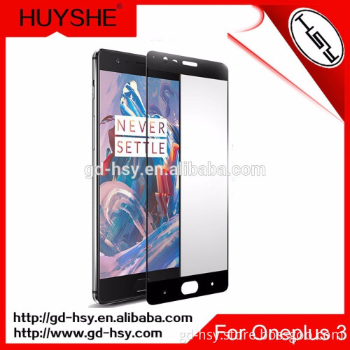 HUYSHE Screen Protector Nano Coating For OnePlus 3 3D Curved Tempered Glass for Mobile Online One Plus 3